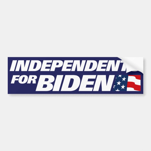Unabhängigkeit für Biden 2024 Autoaufkleber (Vorne)