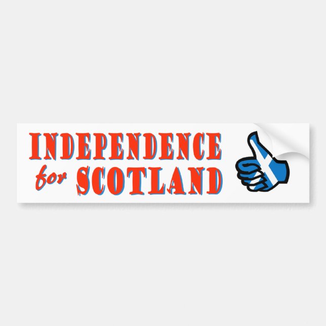 Unabhängigkeit für Schottland-Autoaufkleber Autoaufkleber (Vorne)