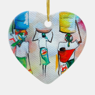 Unabhängigkeit in Mosambik! Keramik Ornament