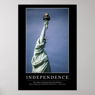 Unabhängigkeit: Inspirierend Zitat 1 Poster
