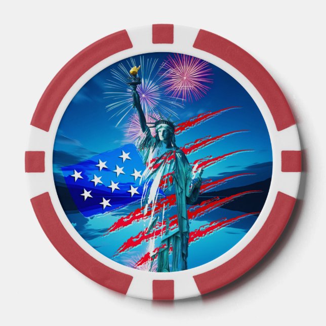 UNABHÄNGIGKEIT POKERCHIPS (Vorderseite)