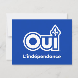Unabhängigkeit von Québec JA Postkarte