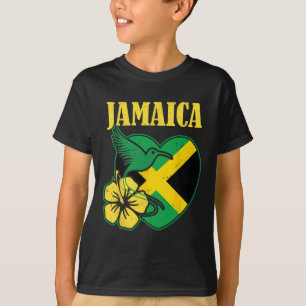Unabhängigkeits-Shirt Jamaikanische Flagge Blume u T-Shirt