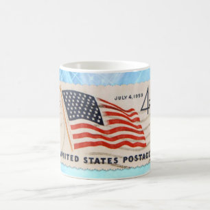 Unabhängigkeits-TagesVintage amerikanische Kaffeetasse