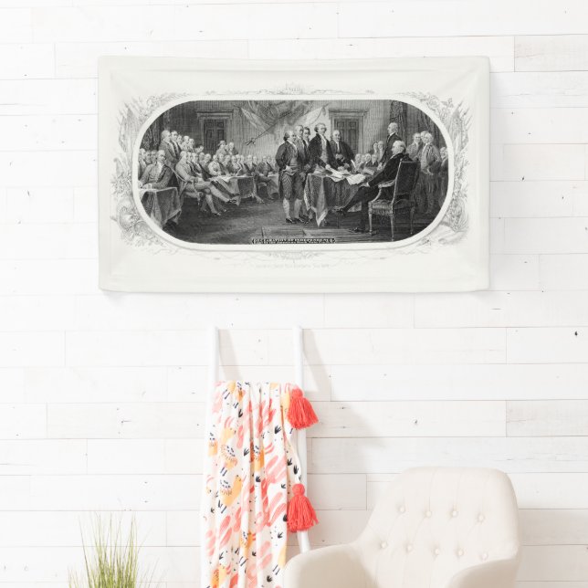 Unabhängigkeitserklärung: 2 Dollar, Etching Banner (Insitu)