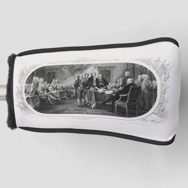 Unabhängigkeitserklärung: 2 Dollar, Etching Golf Headcover (Vorderseite)