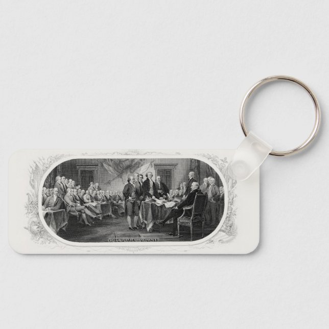 Unabhängigkeitserklärung: 2 Dollar, Etching Schlüsselanhänger (Vorderseite)