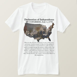 Unabhängigkeitserklärung CONGRESS, 4. Juli 1776 T-Shirt