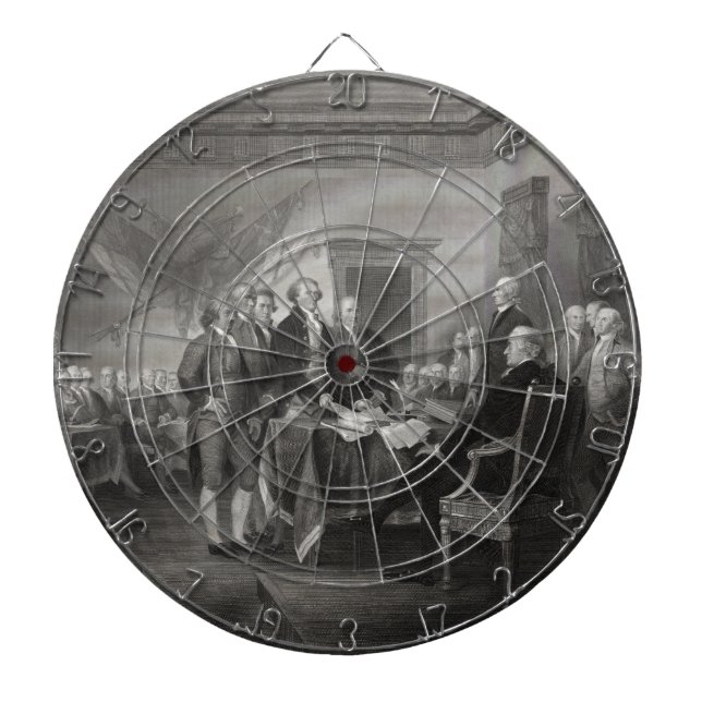 Unabhängigkeitserklärung Dartscheibe (vorne)