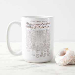 Unabhängigkeitserklärung der USA Kaffeetasse