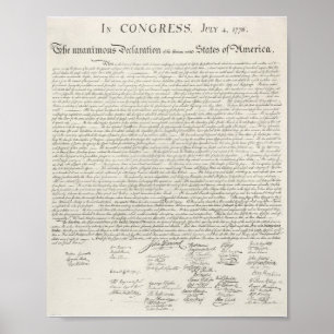 📜 Unabhängigkeitserklärung der USA Poster