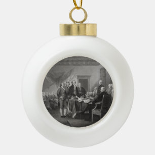Unabhängigkeitserklärung Keramik Kugel-Ornament