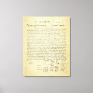 Unabhängigkeitserklärung Leinwand-Druck Leinwanddruck