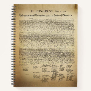 Unabhängigkeitserklärung Notizbuch