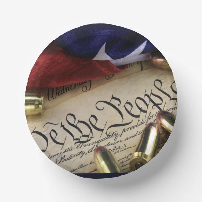 Unabhängigkeitserklärung Pappteller (Vorderseite)