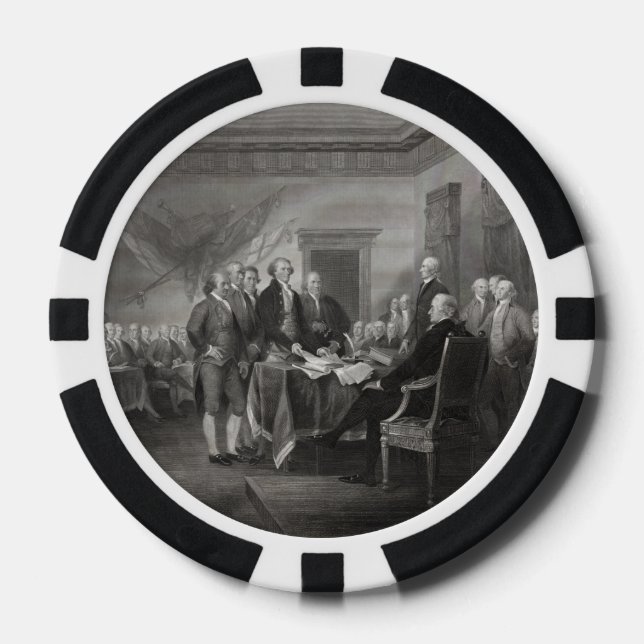 Unabhängigkeitserklärung Pokerchips (Vorderseite)