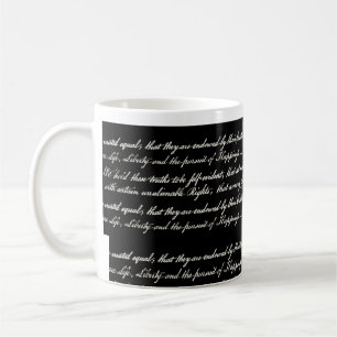 Unabhängigkeitserklärung Schwarz-Tasse Kaffeetasse
