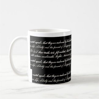 Unabhängigkeitserklärung Schwarz-Tasse Kaffeetasse