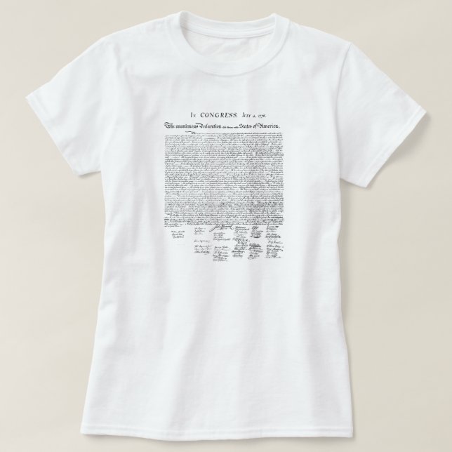 Unabhängigkeitserklärung T-Shirt (Design vorne)
