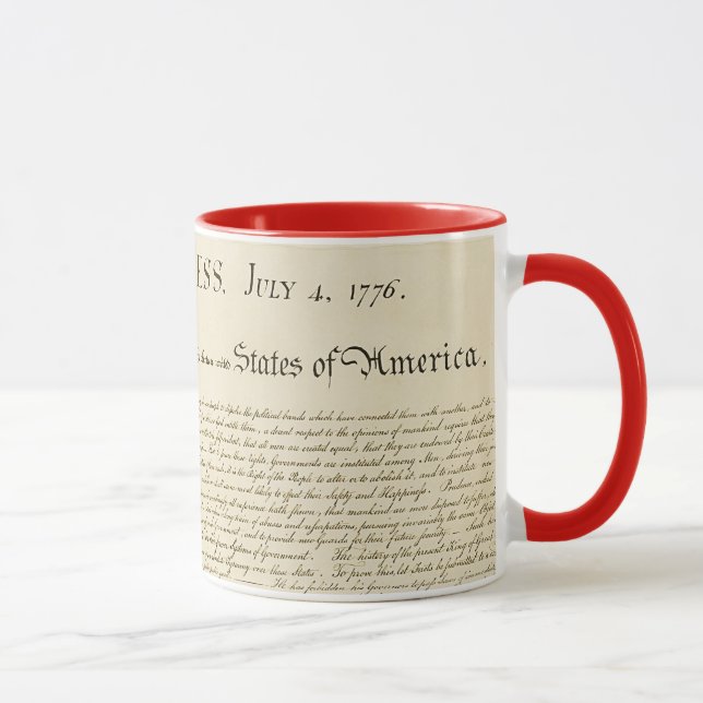 Unabhängigkeitserklärung Tasse (Rechts)