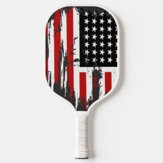 Unabhängigkeitserklärung und amerikanische Flagge Pickleball Schläger