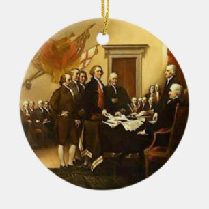 Unabhängigkeitserklärung Verzierung Keramikornament