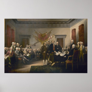 Unabhängigkeitserklärung von John Trumbull Poster