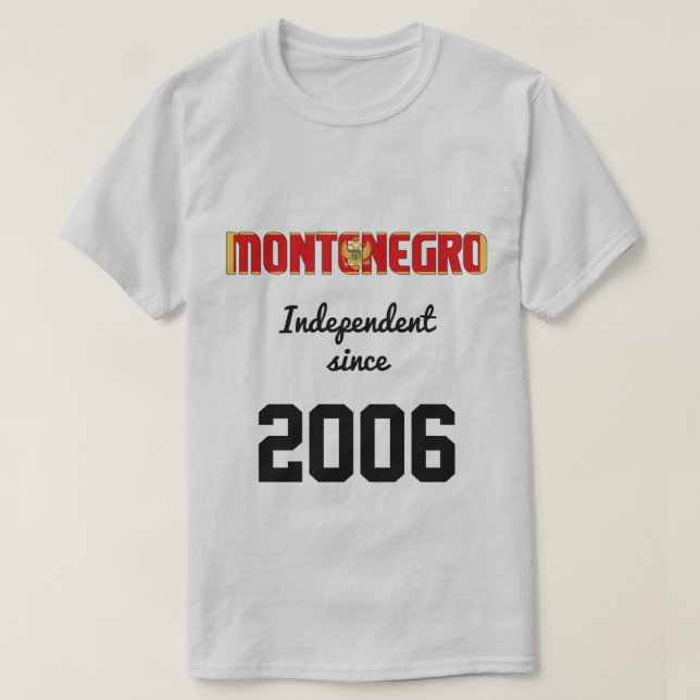 Unabhängigkeitsfeier für Montenegro: T-Shirt (Design vorne)