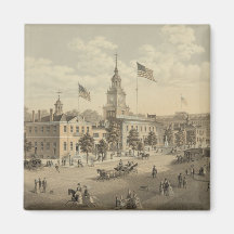 Unabhängigkeitshalle Philadelphia 1876 2-Zoll-Magn