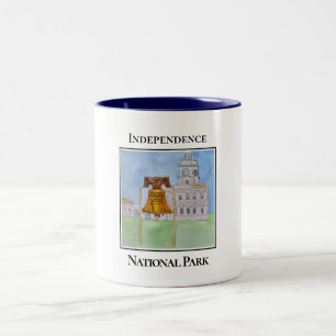 Unabhängigkeitspark Nationalpark Liberty Bell Zweifarbige Tasse