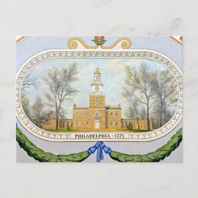 Unabhängigkeitssaal - Philadelphia, Pennsylvania Postkarte (Vorderseite)