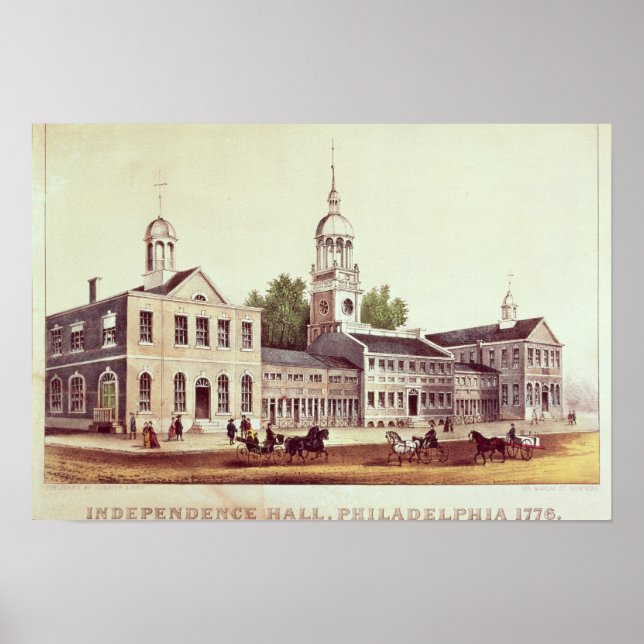 Unabhängigkeitssaal, Philadelphia Poster (Vorne)