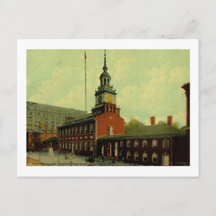 Unabhängigkeitssaal, Philadelphia Vintag Postkarte