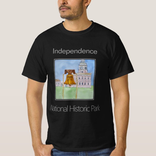Unabhängigkeitssaal und Liberalisierungsglocke T-Shirt (Vorderseite)