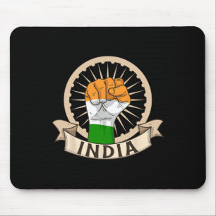 Unabhängigkeitstag 15 August Indische Flagge Patri Mousepad