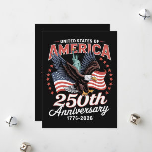 Unabhängigkeitstag 250. Jahrestag USA Feiertagskarte