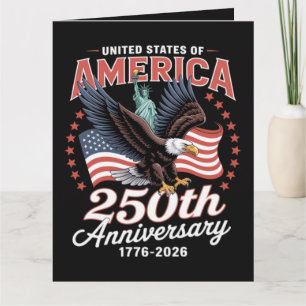 Unabhängigkeitstag 250. Jahrestag USA Karte