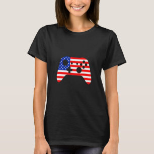Unabhängigkeitstag 4. Juli Gamer Controller Desi T-Shirt