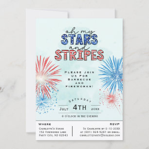 Unabhängigkeitstag 4. Juli Party Einladung