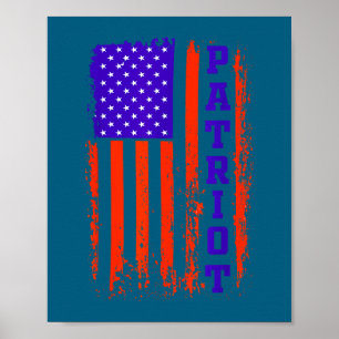 Unabhängigkeitstag 4. Juli USA Patriot Poster