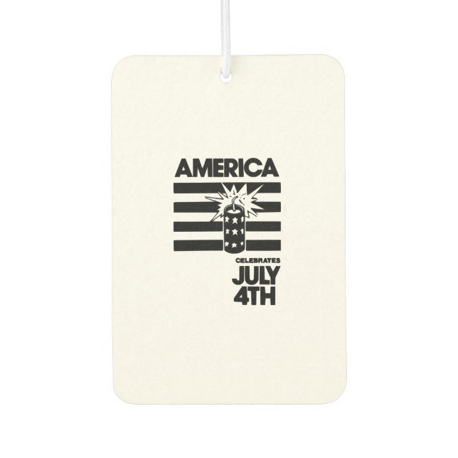 Unabhängigkeitstag Amerikas Autolufterfrischer (Vorderseite)