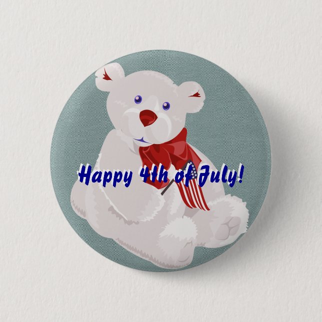 Unabhängigkeitstag-Bärn-Knopf Button (Vorderseite)