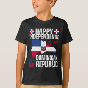 Unabhängigkeitstag Dominikanische Republik - Flagg T-Shirt
