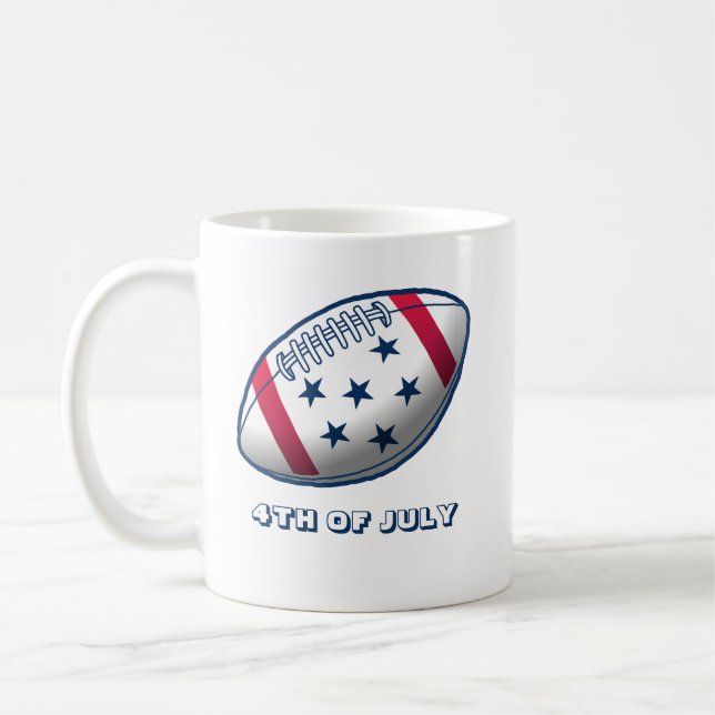 Unabhängigkeitstag Fußball Kaffeetasse (Links)