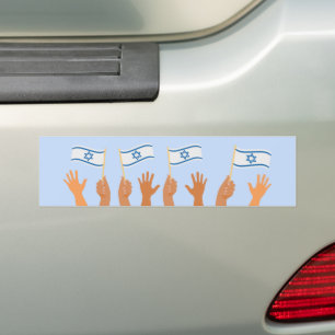 Unabhängigkeitstag Jom Ha'atzmaut Israel Flag Autoaufkleber