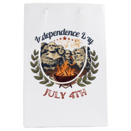 Unabhängigkeitstag Mount Rushmore 4. Juli Mittlere Geschenktüte