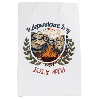 Unabhängigkeitstag Mount Rushmore 4. Juli Mittlere Geschenktüte