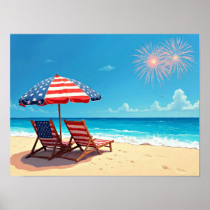 Unabhängigkeitstag, Sonnenliegen, Poster