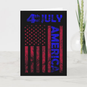 Unabhängigkeitstag USA Amerika-Flagge 4. Juli Happ Karte