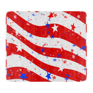 Unabhängigkeitstag verflucht US Flagge Schneidebrett